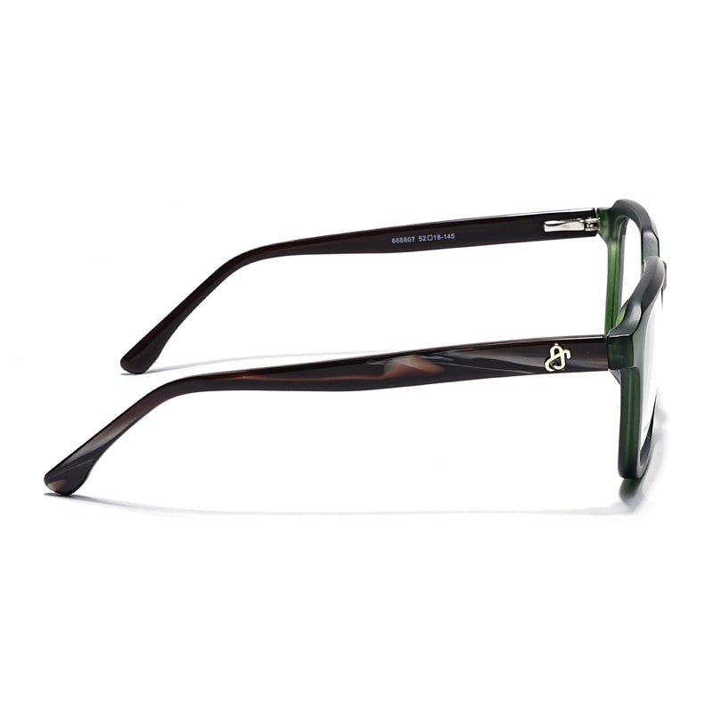 Eyejack Green Square Eyeglasses for Men & Women (668807FCL2397)