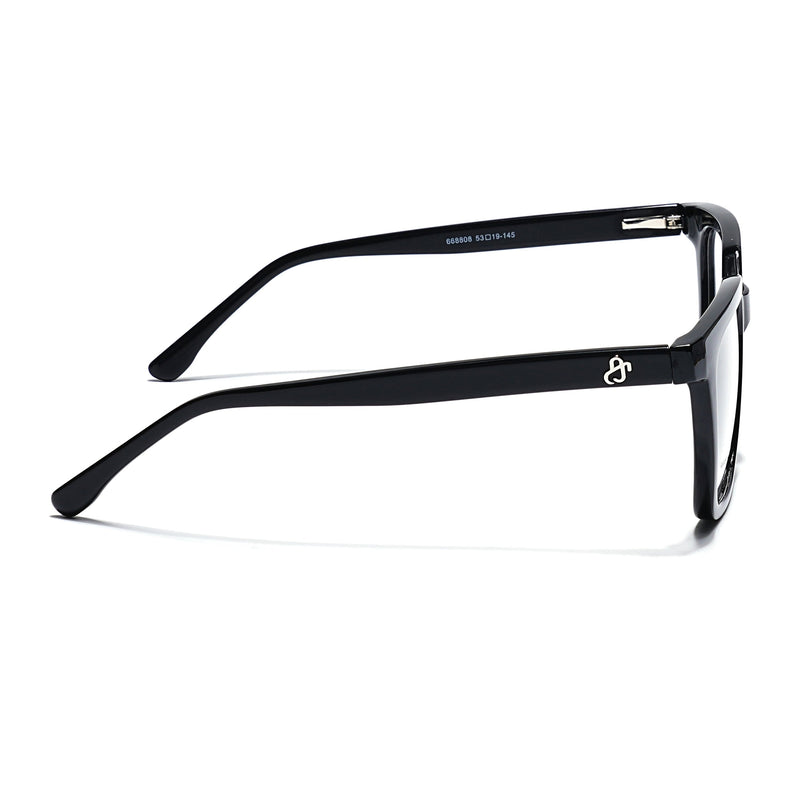 Eyejack Shine Black Wayfarer Eyeglasses for Men & Women (668808FCL2400)
