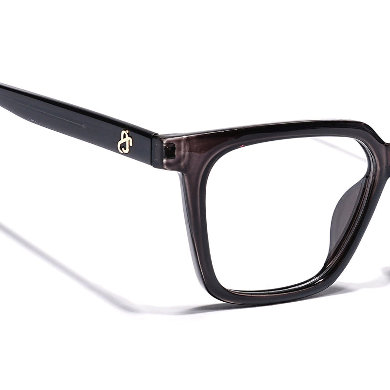 Eyejack Grey Wayfarer Eyeglasses for Men & Women (668808FCL2403)