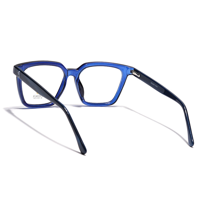 Eyejack Navy Blue Wayfarer Eyeglasses for Men & Women (668808FCL2406)