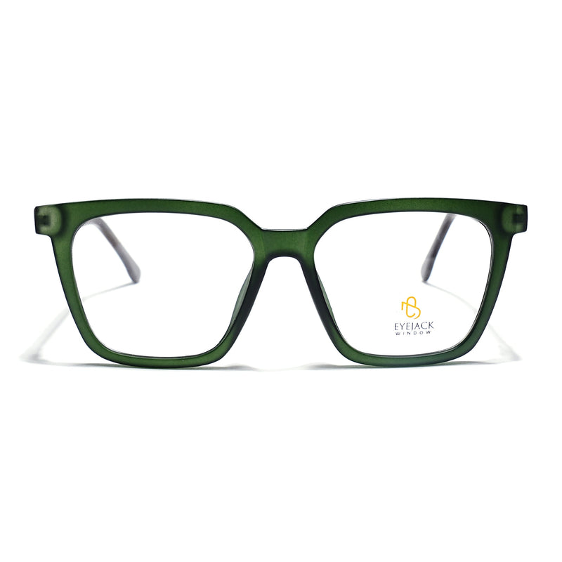 Eyejack Green Wayfarer Eyeglasses for Men & Women (668808FCL2409)