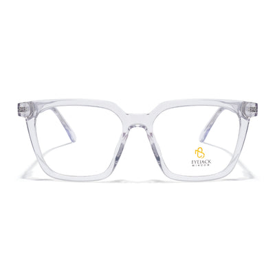 Eyejack Transparent Wayfarer Eyeglasses for Men & Women (668808FCL2411)