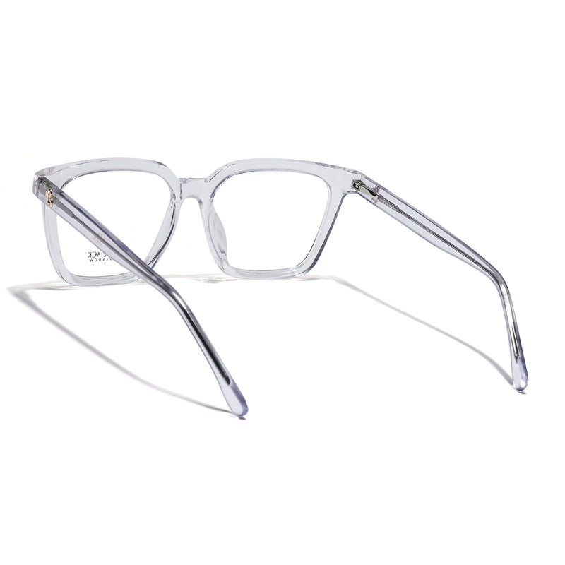 Eyejack Transparent Wayfarer Eyeglasses for Men & Women (668808FCL2411)