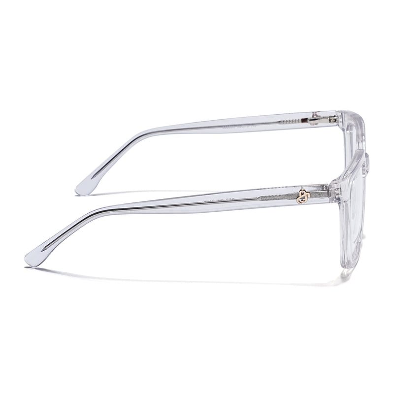 Eyejack Transparent Wayfarer Eyeglasses for Men & Women (668808FCL2411)