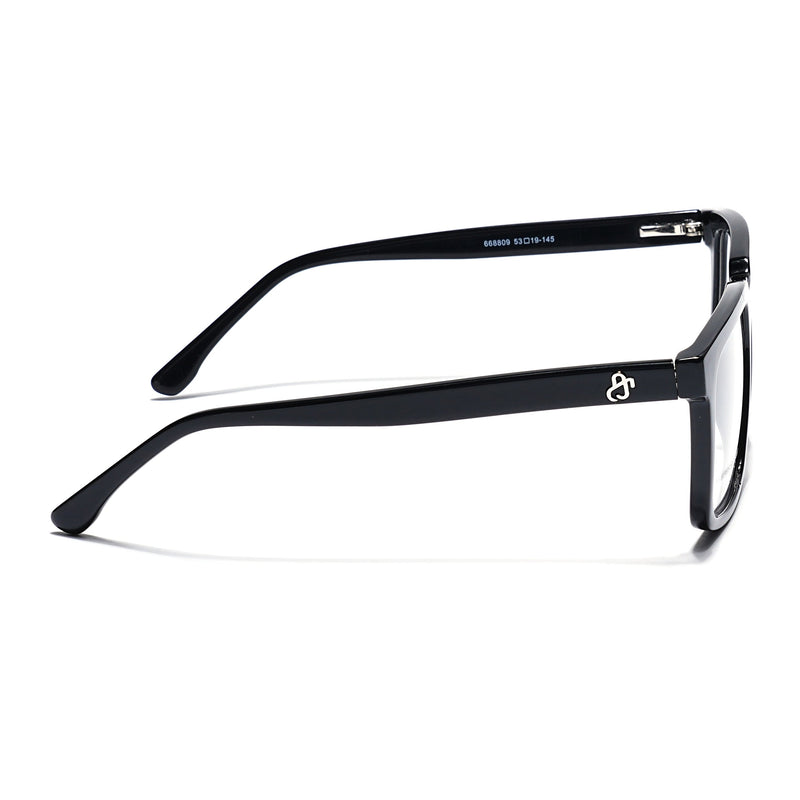Eyejack Shine Black Wayfarer Eyeglasses for Men & Women (668809FCL2412)