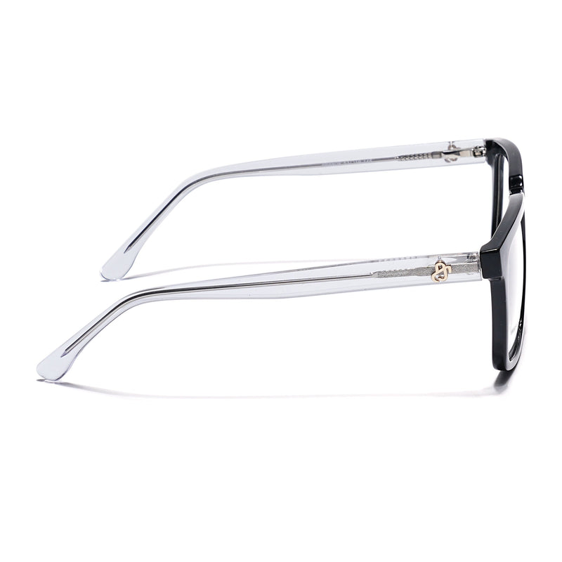 Eyejack Shine Black Wayfarer Eyeglasses for Men & Women (668809FCL2413)