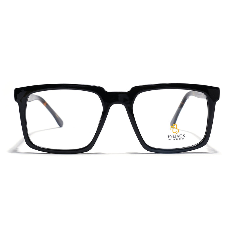 Eyejack Shine Black Wayfarer Eyeglasses for Men & Women (668809FCL2414)