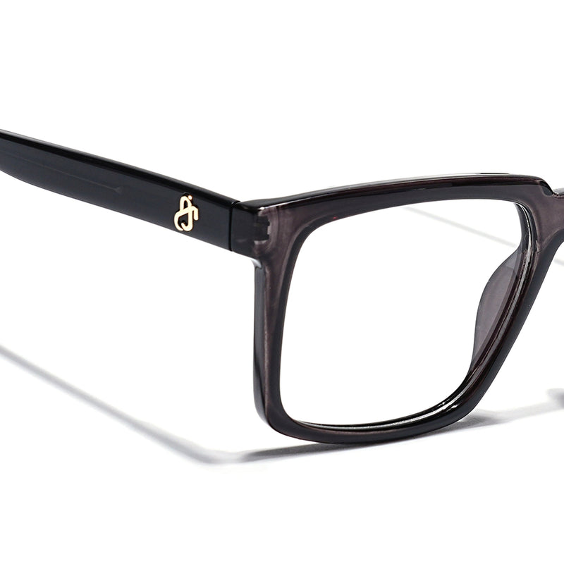 Eyejack Grey Wayfarer Eyeglasses for Men & Women (668809FCL2415)