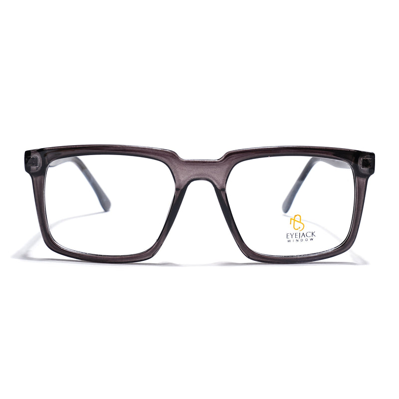 Eyejack Grey Wayfarer Eyeglasses for Men & Women (668809FCL2416)