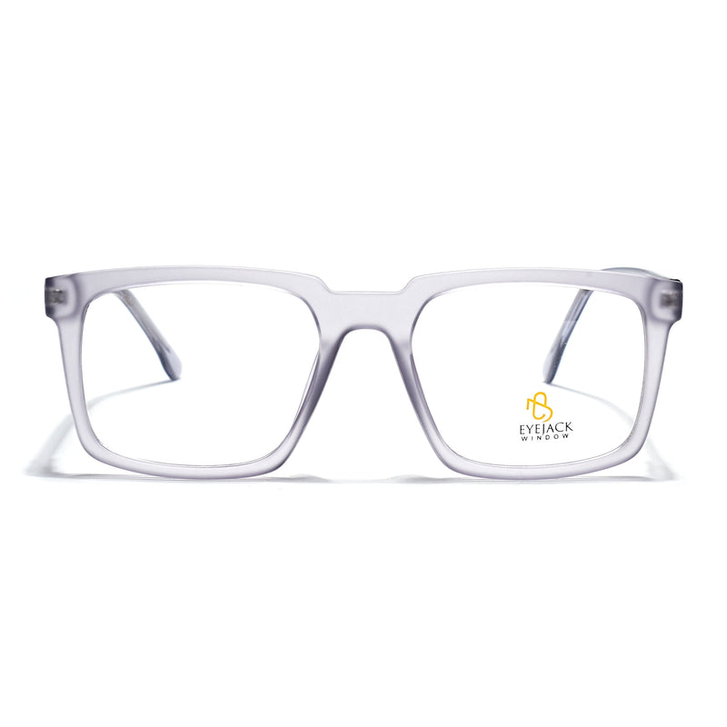 Eyejack Matt Grey Wayfarer Eyeglasses for Men & Women (668809FCL2417)