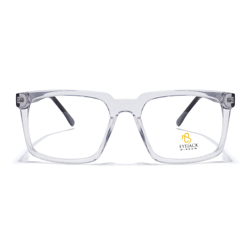 Eyejack Transparent Wayfarer Eyeglasses for Men & Women (668809FCL2422)