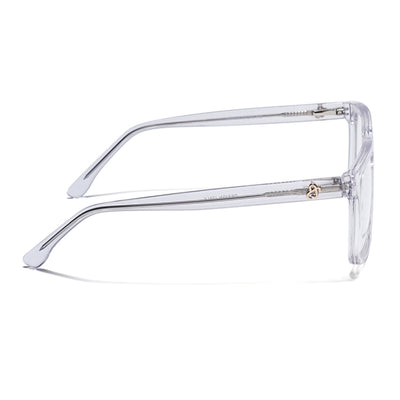 Eyejack Transparent Wayfarer Eyeglasses for Men & Women (668809FCL2423)