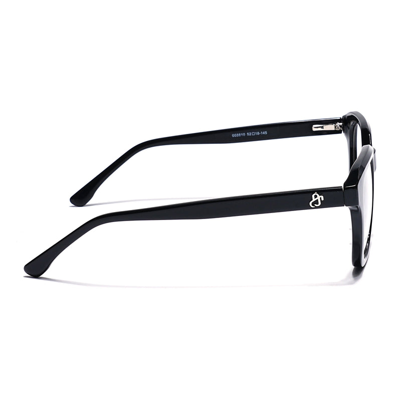 Eyejack Shine Black Wayfarer Eyeglasses for Men & Women (668810FCL2424)