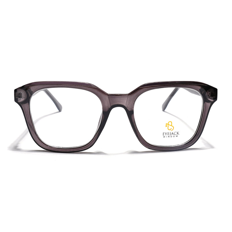 Eyejack Grey Wayfarer Eyeglasses for Men & Women (668810FCL2427)