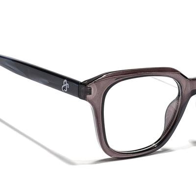 Eyejack Grey Wayfarer Eyeglasses for Men & Women (668810FCL2428)