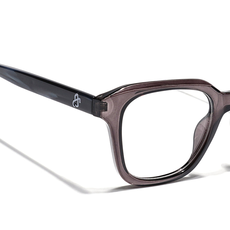 Eyejack Grey Wayfarer Eyeglasses for Men & Women (668810FCL2428)