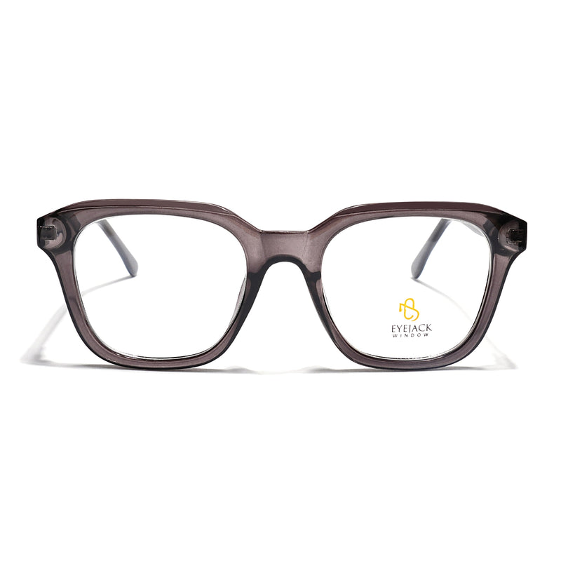 Eyejack Grey Wayfarer Eyeglasses for Men & Women (668810FCL2428)