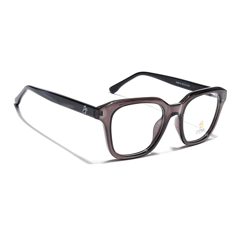 Eyejack Grey Wayfarer Eyeglasses for Men & Women (668810FCL2428)