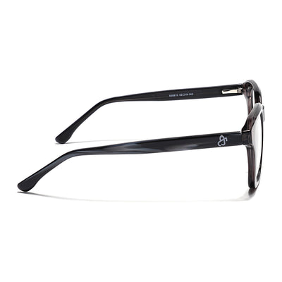Eyejack Grey Wayfarer Eyeglasses for Men & Women (668810FCL2428)