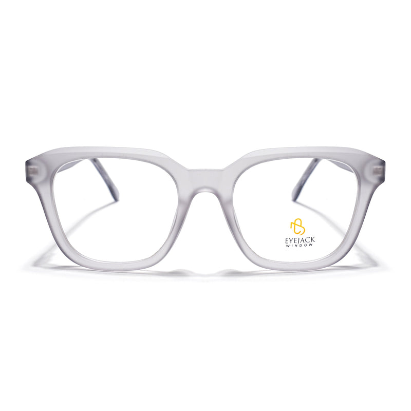Eyejack Matt Grey Wayfarer Eyeglasses for Men & Women (668810FCL2429)