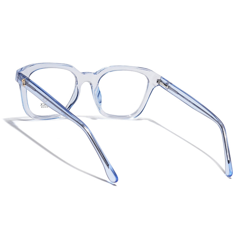 Eyejack Light Blue Wayfarer Eyeglasses for Men & Women (668810FCL2431)