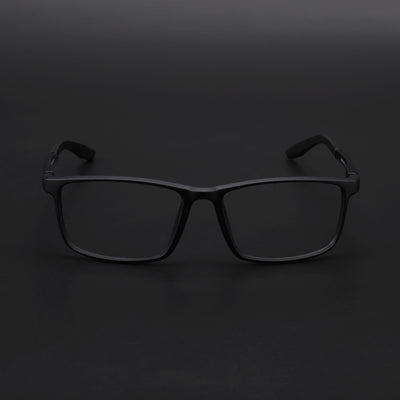 Voyage Active Black Square Eyeglasses for Men & Women (6688MG5665-C1)