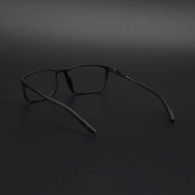 Voyage Active Black Square Eyeglasses for Men & Women (6688MG5665-C1)