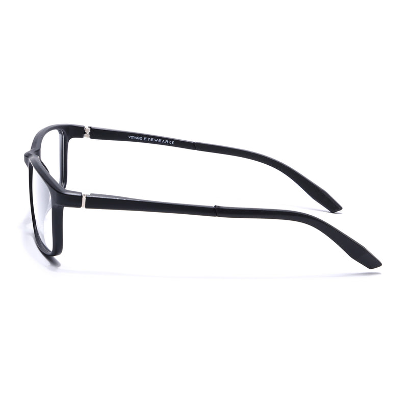 Voyage Active Black Square Eyeglasses for Men & Women (6688MG5665-C1)