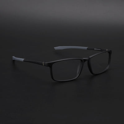 Voyage Active Black Square Eyeglasses for Men & Women (6688MG5666-C2)