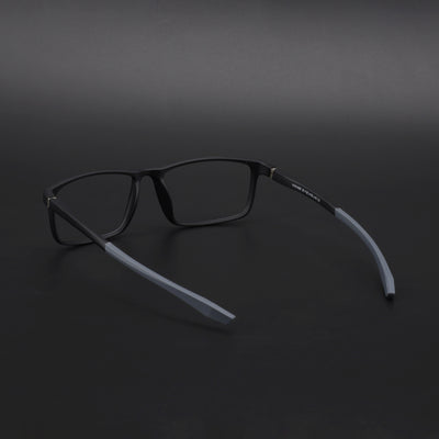 Voyage Active Black Square Eyeglasses for Men & Women (6688MG5666-C2)