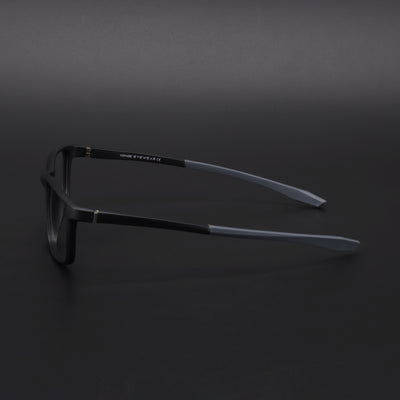 Voyage Active Black Square Eyeglasses for Men & Women (6688MG5666-C2)