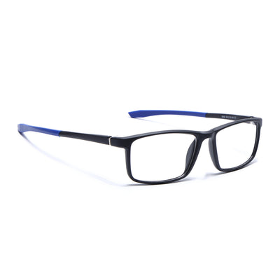 Voyage Active Black Square Eyeglasses for Men & Women (6688MG5667-C3)
