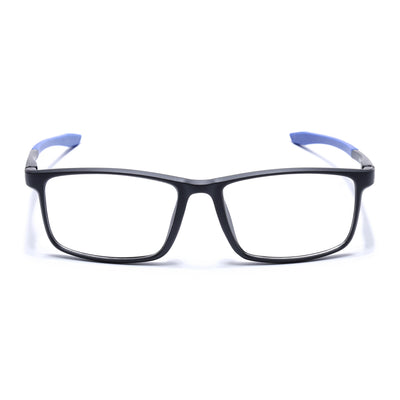 Voyage Active Black Square Eyeglasses for Men & Women (6688MG5667-C3)