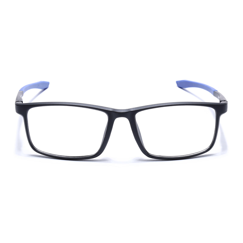 Voyage Active Black Square Eyeglasses for Men & Women (6688MG5667-C3)