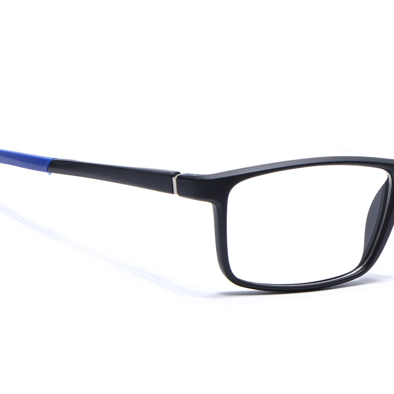Voyage Active Black Square Eyeglasses for Men & Women (6688MG5667-C3)