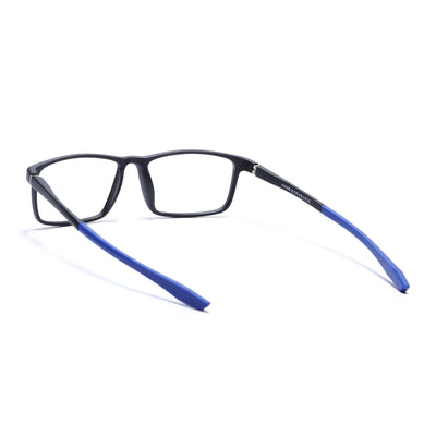 Voyage Active Black Square Eyeglasses for Men & Women (6688MG5667-C3)