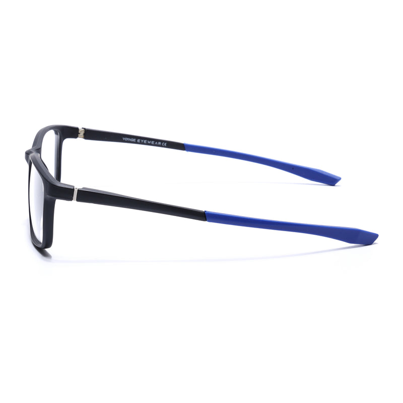 Voyage Active Black Square Eyeglasses for Men & Women (6688MG5667-C3)