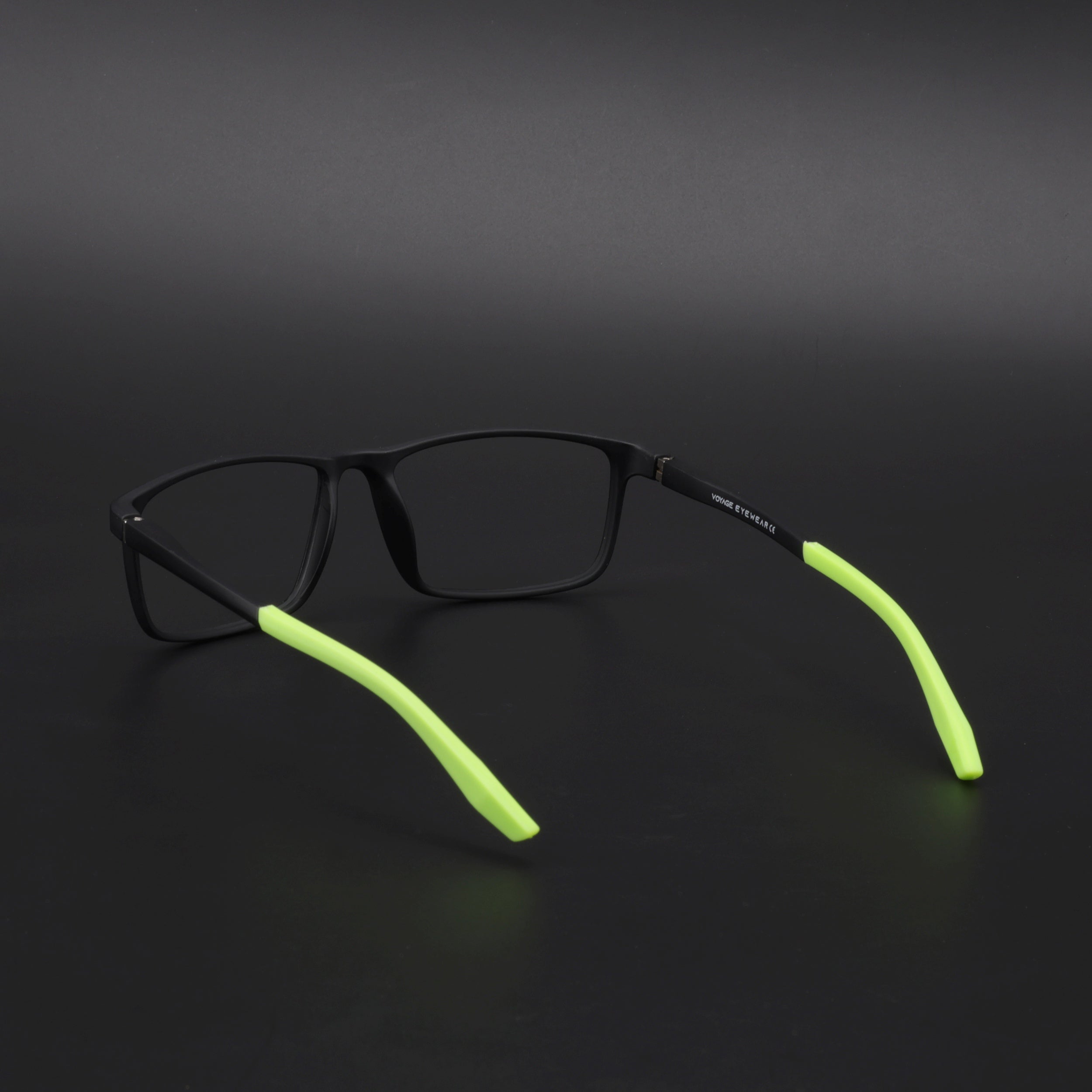Voyage Active Black Square Eyeglasses for Men & Women (6688MG5668-C4)