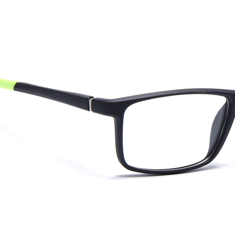 Voyage Active Black Square Eyeglasses for Men & Women (6688MG5668-C4)