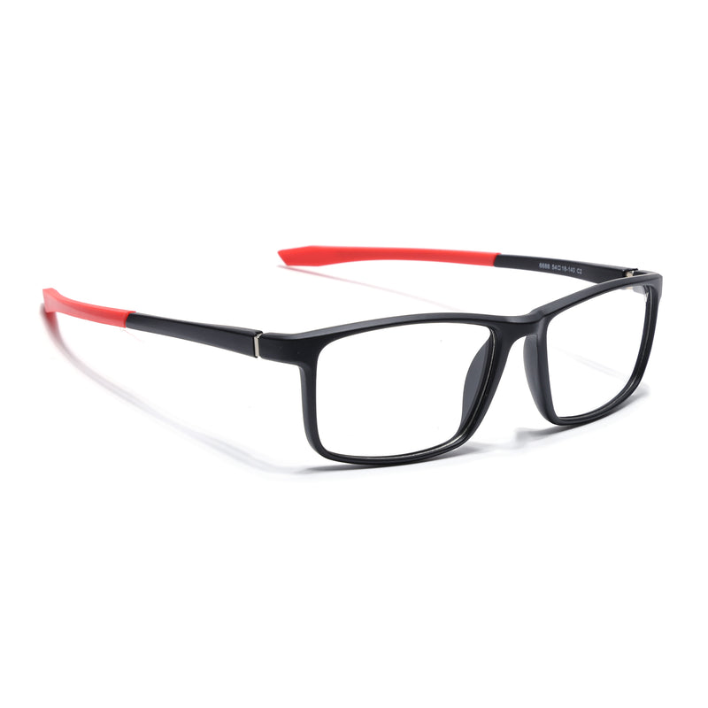 Voyage Active Black Square Eyeglasses for Men & Women (6688MG5669-C5)