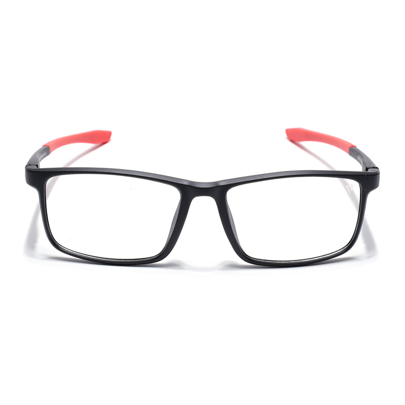 Voyage Active Black Square Eyeglasses for Men & Women (6688MG5669-C5)