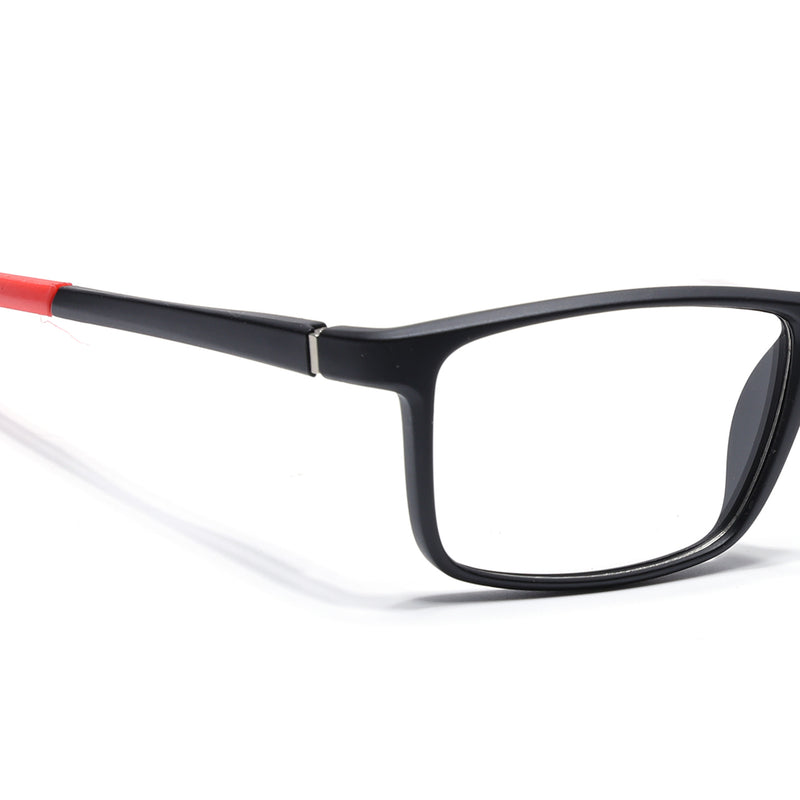 Voyage Active Black Square Eyeglasses for Men & Women (6688MG5669-C5)