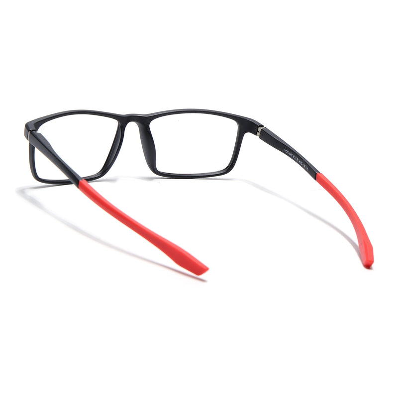 Voyage Active Black Square Eyeglasses for Men & Women (6688MG5669-C5)