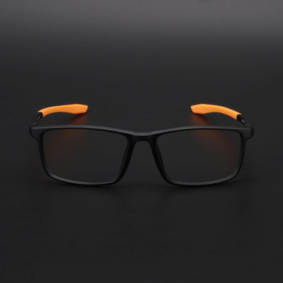 Voyage Active Black Square Eyeglasses for Men & Women (6688MG5670-C6)