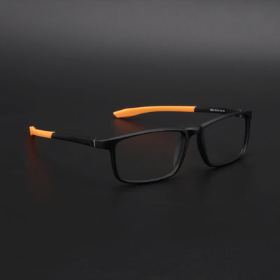 Voyage Active Black Square Eyeglasses for Men & Women (6688MG5670-C6)