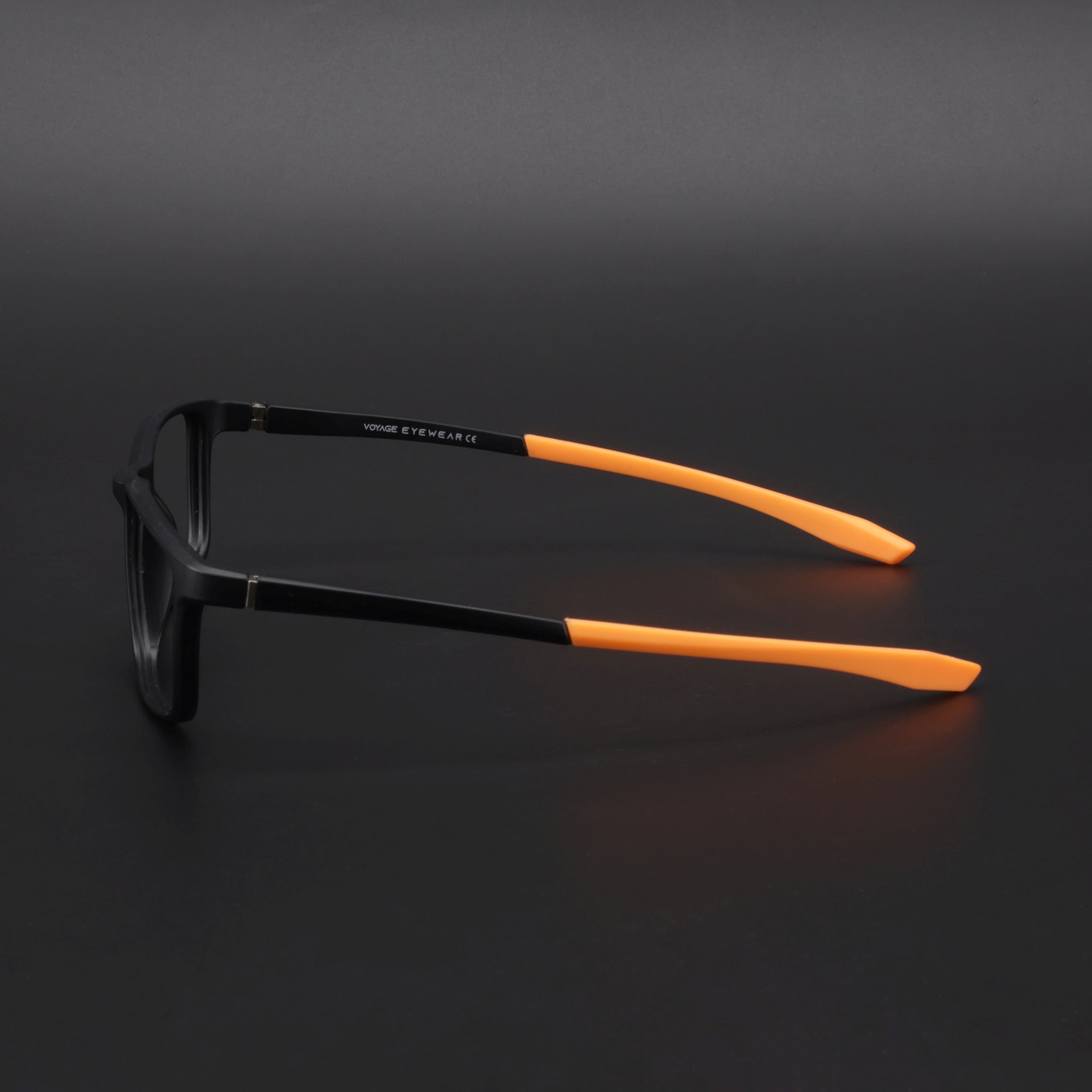 Voyage Active Black Square Eyeglasses for Men & Women (6688MG5670-C6)