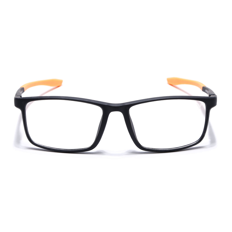 Voyage Active Black Square Eyeglasses for Men & Women (6688MG5670-C6)