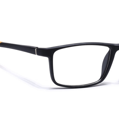Voyage Active Black Square Eyeglasses for Men & Women (6688MG5670-C6)