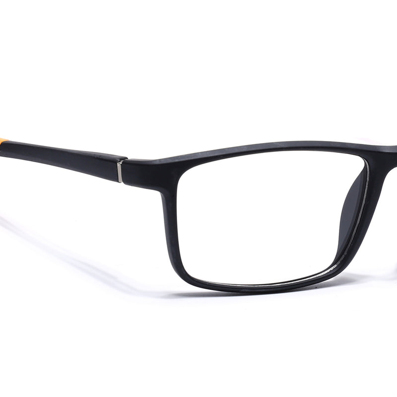 Voyage Active Black Square Eyeglasses for Men & Women (6688MG5670-C6)