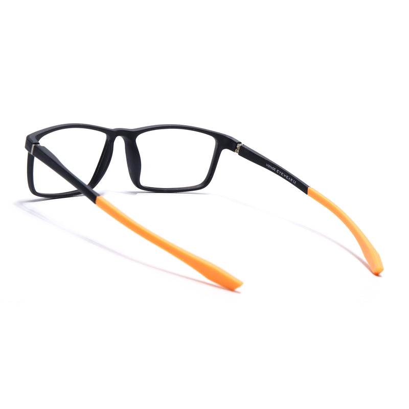 Voyage Active Black Square Eyeglasses for Men & Women (6688MG5670-C6)